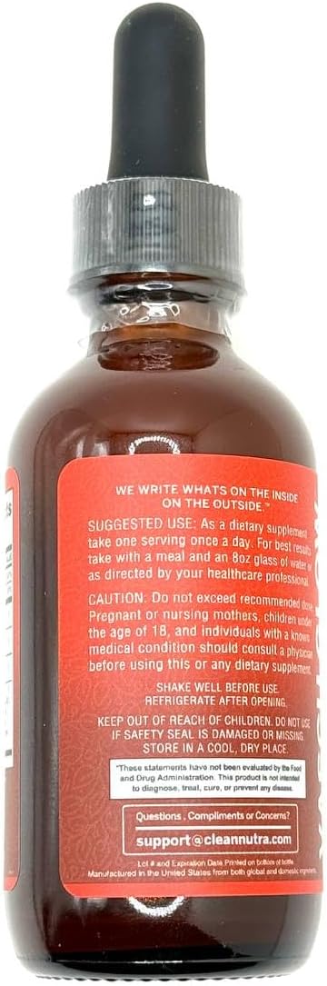 Clean Nutra Cayenne Pepper Drops Supplement Liquid + Hawthorn Berry, Vitamin D3 K2 Beet Root Powder, Ceylon Cinnamon, Turmeric Curcumin, Organic Panax Ginseng, Berberine Extract 1 Pack