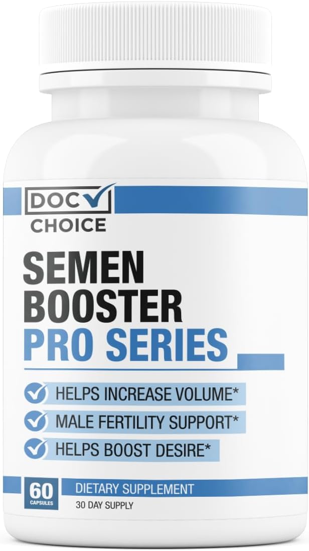 Semen Volume Booster PRO Series for Men - Pills for Men Fast Acting Blood Flow, Enhance Load Size, Healthier Taste & Fertility Support | 3Rd Party Tested Supplement - 60 Pills for Adults