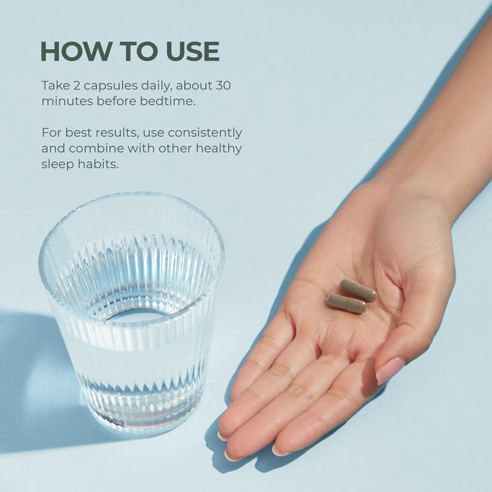 Primal Harvest Primal Sleep Support Supplement, 60 Capsules with Valerian Root, L-Tryptophan, GABA, Chamomile, and Melatonin 3mg