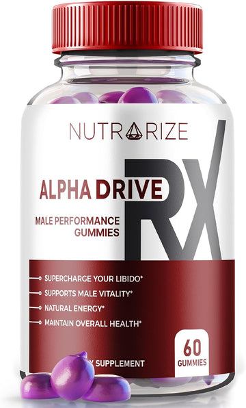 Alpha Drive RX Gummies for Men, Your Daily Supplement to Support Peak Performance and Overall Well-Being, Official Reviews 60 Gummies
