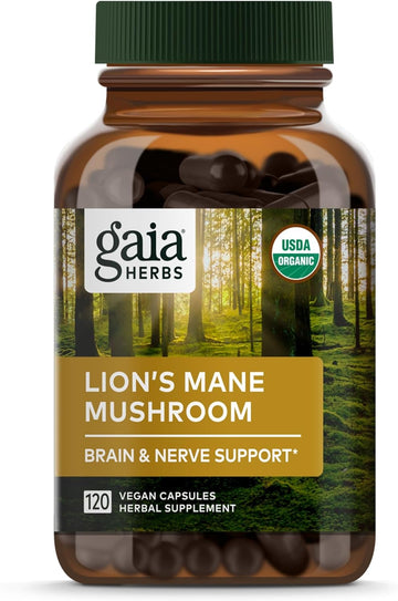 Lion’S Mane Mushroom - Brain & Nerve Health Support - 120 Vegan Capsules