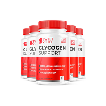 Sweet Relief Glycogen Support Supplement - 150 Capsules (5 Month Supply) - Pack of 5