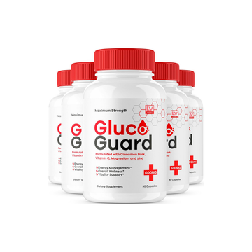 Gluco Guard Blood Support, Gluco Guard, Glucoguard Blood Support, Glucoguard Capsules, Glucoguard Natural Support Formula, Gluco Guard Supplement Premium Pills,150 Capsules for 5 Months - 5 Pack