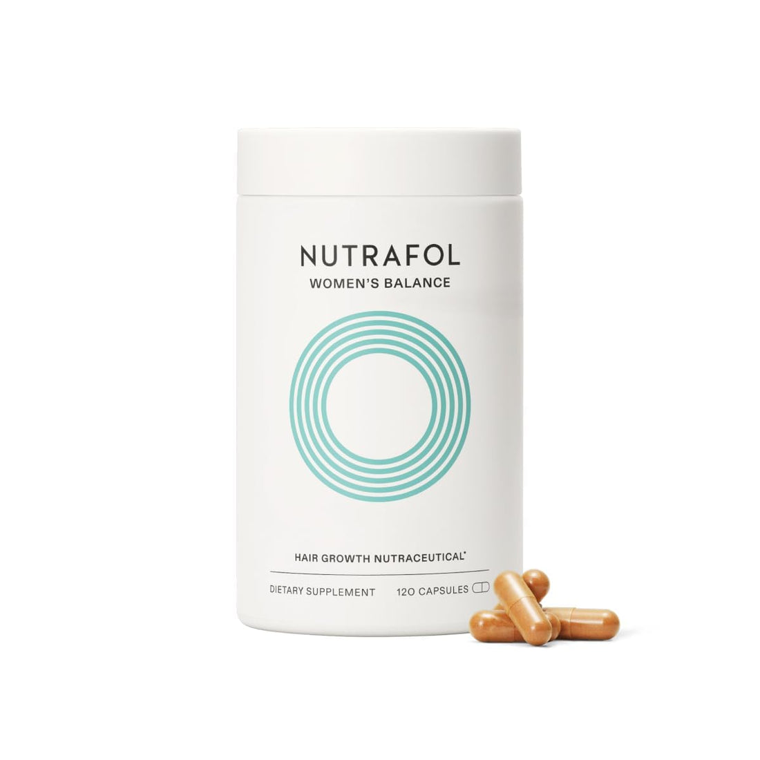Women's Balance Hair Growth Supplements for Ages 45 and Above, Clinically Proven for Enhanced Hair Thickness and Scalp Coverage, Dairy-Free and Soy-Free, Dermatologist Recommended - One Month Supply