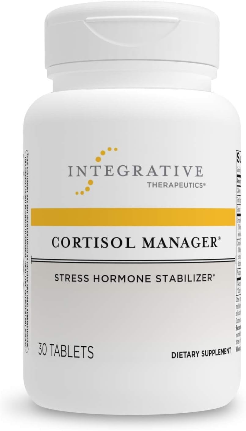  Cortisol Manager - Supplement with Ashwagandha and L-Theanine - Supports Relaxation & Calm* - 30 Tablets