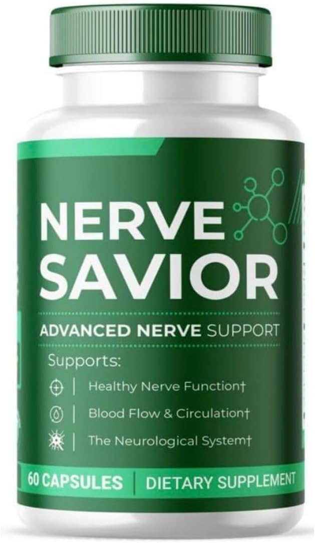 Nerve Savior 60 Count, Advanced Formula Nerve Support- 1 Pack