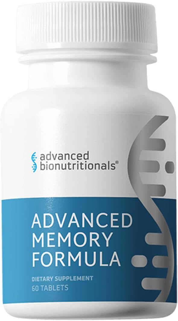 Advanced Memory Formula, Brain Booster Supplement for Memory and Focus, Acetylcholine, Alpha-Gpc, Neurofactor, Manufactured in the USA, 60 Tablets