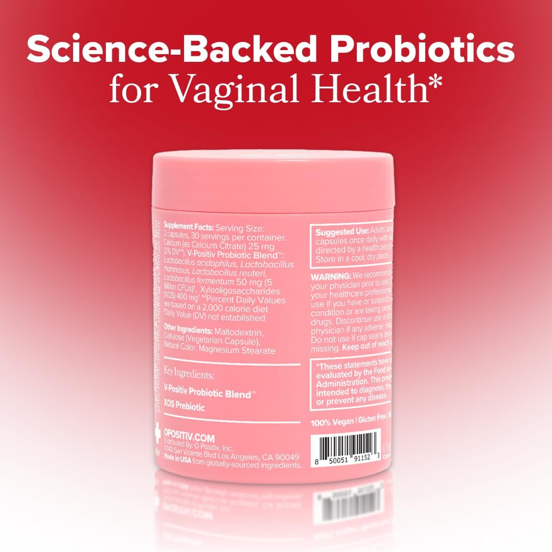 URO Vaginal Probiotics for Women Ph Balance with Prebiotics & Lactobacillus Probiotic Blend - Vaginal Health Supplement - Promote Healthy Vaginal Odor & Vaginal Flora, 60 Count (Pack of 1)
