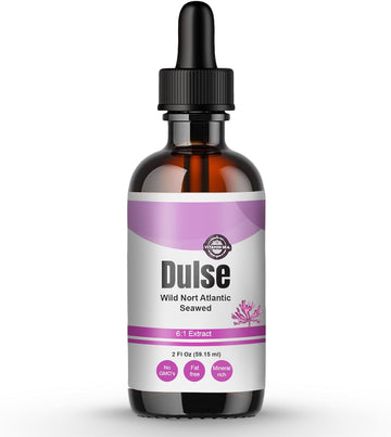 Vitamin SEA North Atlantic Dulse Extract, 60 Servings, Raw Liquid Seaweed Supplement Drops, Made from Maine Coast Atlantic Dulse - 60Ml