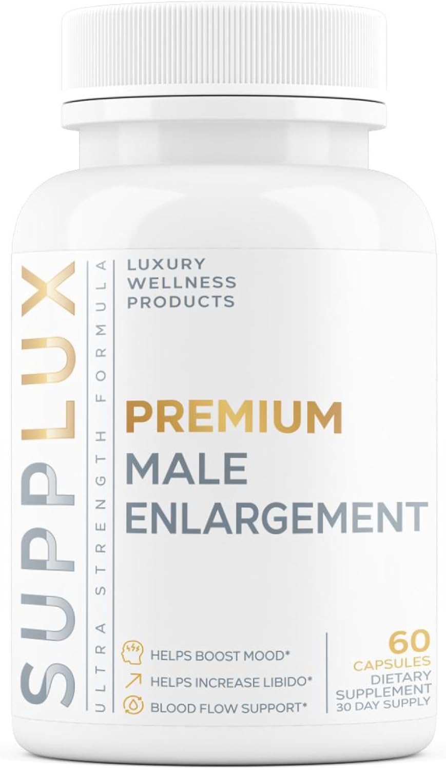 PREMIUM Male Eniargement - Powerful Erect Pills for Men W/ Fast Acting Blood Flow to Gain Length & Girth + Stamina | 9 Research Backed Ingredients for Maie Performance & Circulation - 60 Capsules