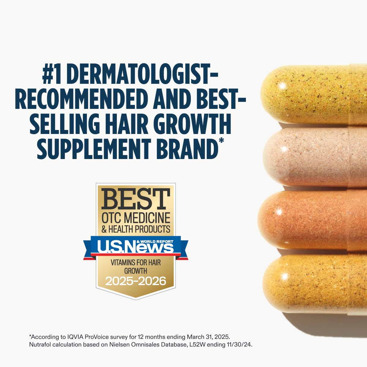 Nutrafol  Men'S Hair Growth Supplements, Clinically Tested for Visibly Thicker Hair and Scalp Coverage, Dermatologist Recommended - 1 Month Supply