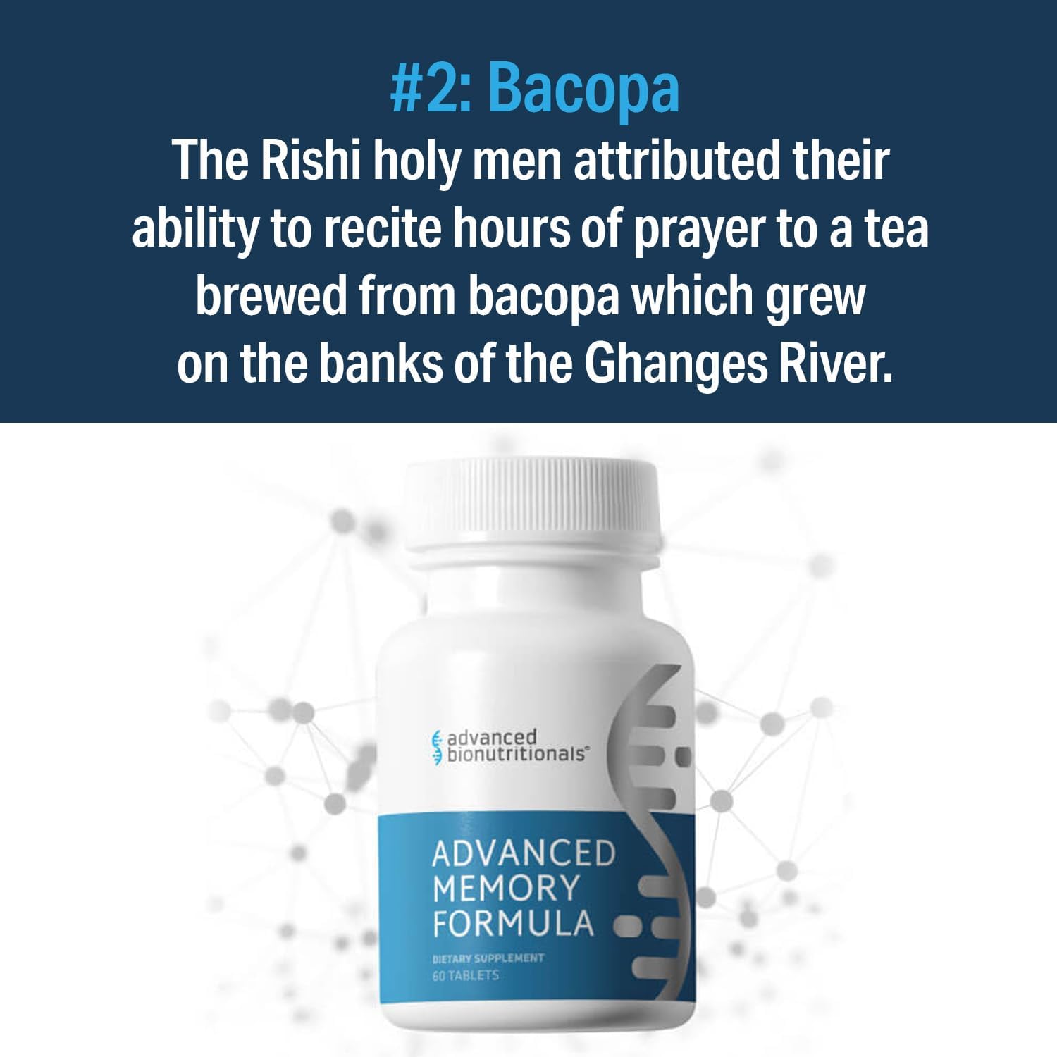 Advanced Memory Formula, Brain Booster Supplement for Memory and Focus, Acetylcholine, Alpha-Gpc, Neurofactor, Manufactured in the USA, 60 Tablets
