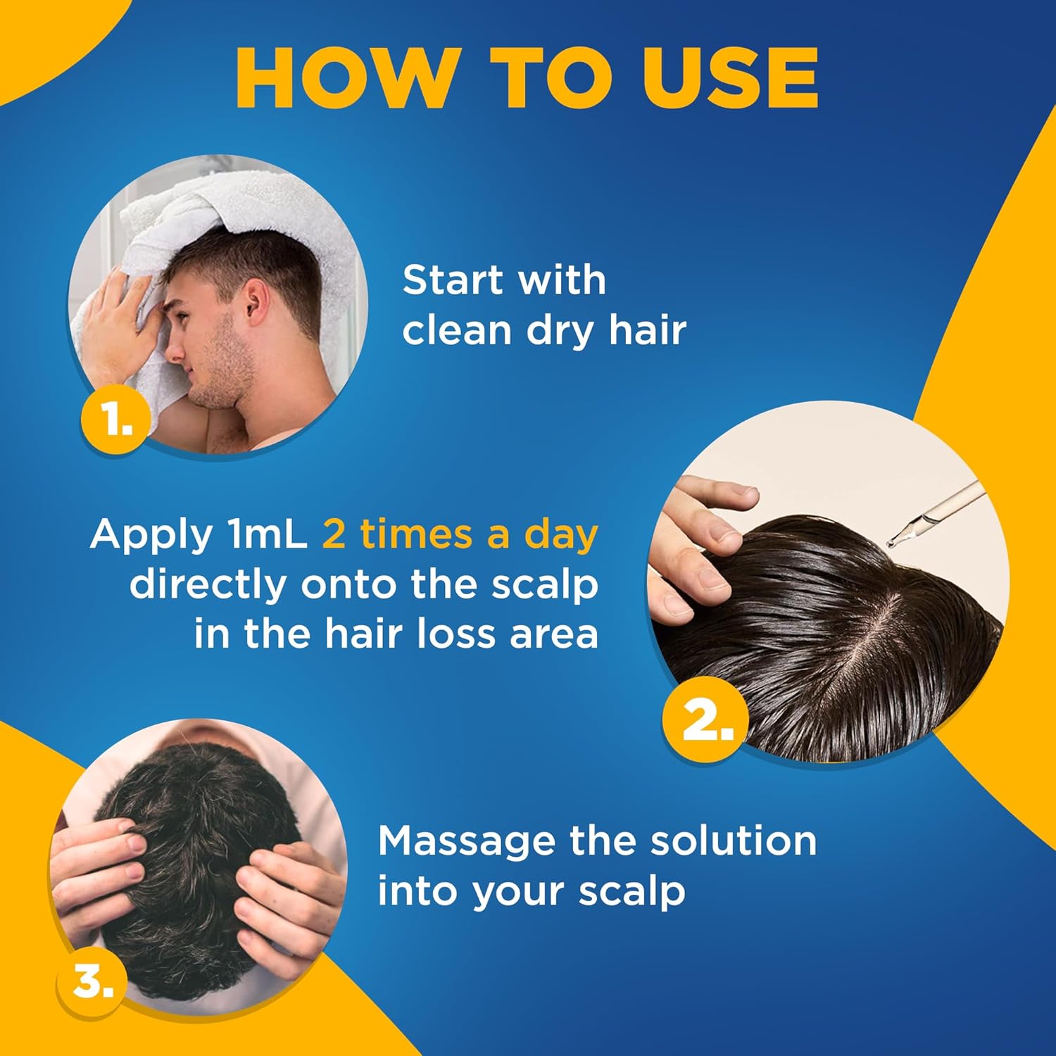 Kirkland Signature Minoxidil 5% Topical Solution for Men - 6 Month Supply (6 X 2 Fl Oz), Hair Regrowth Treatment with Dropper