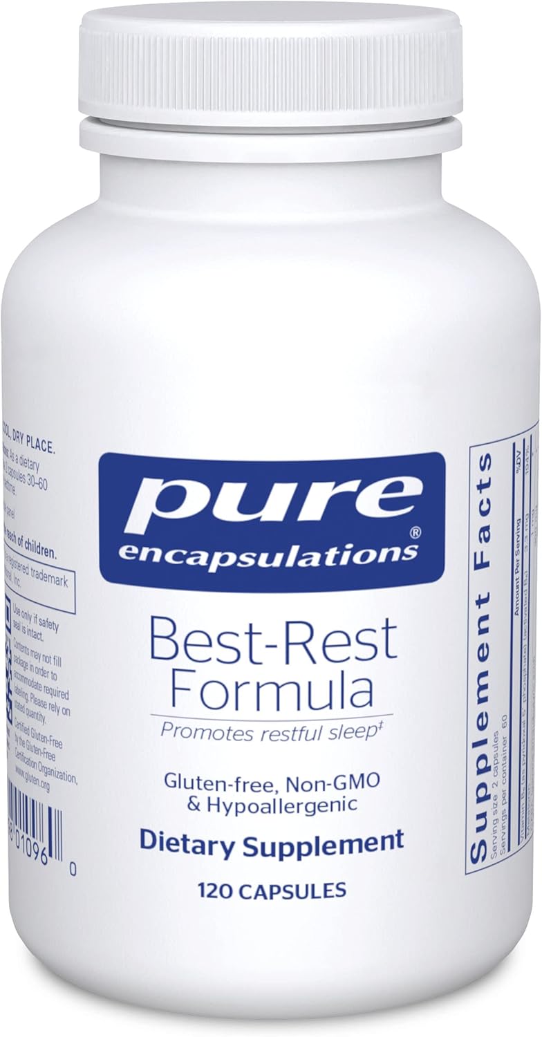 Best-Rest Formula - Supports Restful Sleep - for Relaxation - Restful Sleep Supplement - Non-Gmo & Vegan - 120 Capsules