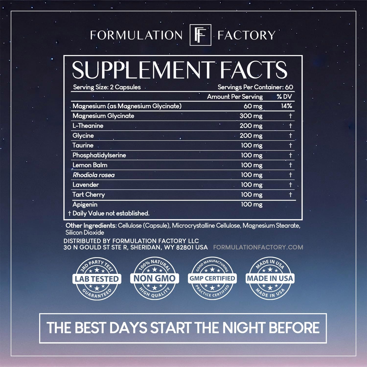 10-in-1 Midnight Maximizer: Comprehensive Sleep Supplement for Stress Relief, Relaxation, and Recovery with Magnesium Glycinate, L-Theanine, and More (120 Capsules – 2 Month Supply)