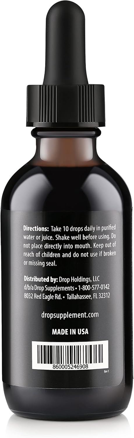 Organic Trace Minerals Electrolyte s with Fulvic Acid 2 Oz Alkaline Liquid Minerals for Water - Supports Gut Health, Energy, Stamina, and Nutrient Uptake