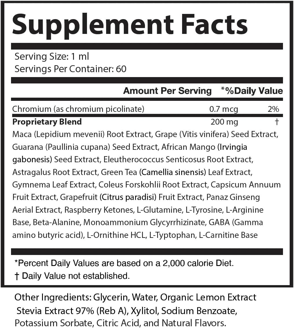 (1 Pack) Weight Loss Support Drops - All Natural Boost Metabolism, Control Cravings & Burn Fat Naturally, Pure Organic Formula for Healthy Weight
