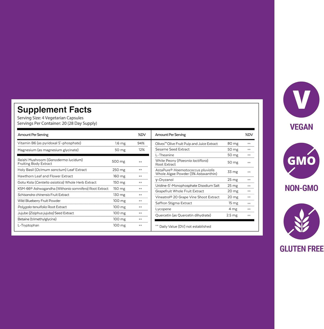NEUROHACKER  Qualia Night Sleep Aid | Non-Habit Forming | Science-Backed Supplement for Deep Refreshing Sleep | Melatonin-Free, Vegan, Non-Gmo, Gluten-Free 80 Count | (1 Month Supply)