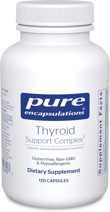 Thyroid Support Complex - Supports Thyroid Health* - Antioxidant Infusion - with Ashwagandha & Iodine - Non-Gmo & Vegetarian - 120 Capsules