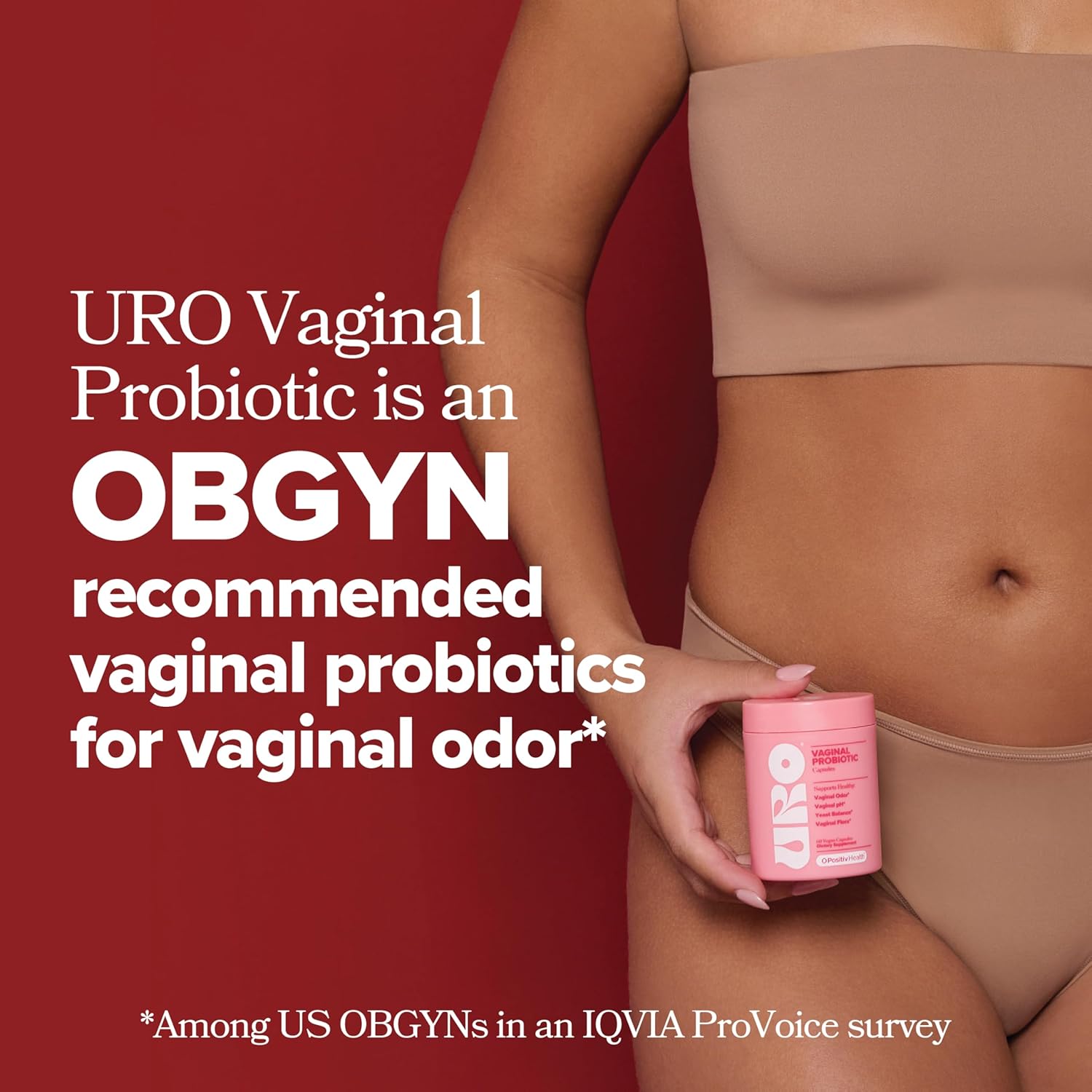 URO Vaginal Probiotics for Women Ph Balance with Prebiotics & Lactobacillus Probiotic Blend - Vaginal Health Supplement - Promote Healthy Vaginal Odor & Vaginal Flora, 60 Count (Pack of 1)