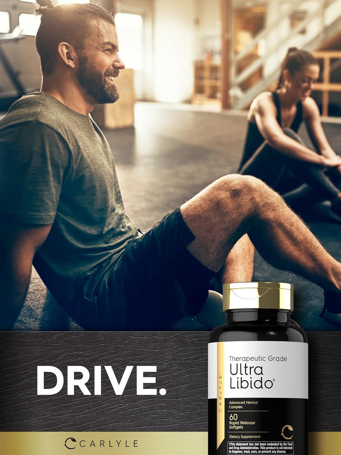 Carlyle  Ultra Libido Supplement for Men | 60 Softgel Capsules | Extreme Male Formula | Non-Gmo & Gluten Free