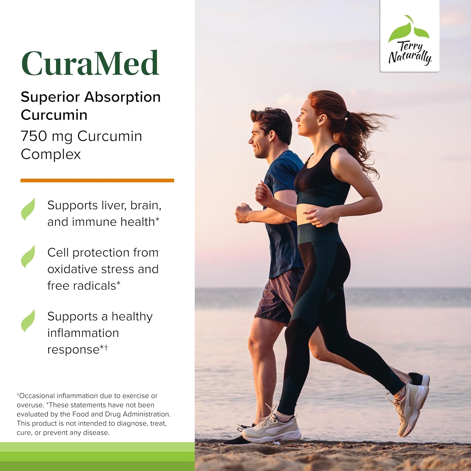 Curamed 750Mg - Antioxidant Supplement for Brain & Heart Health Support - Dietary Supplement with High-Potency Curcumin Complex - Kidney, Liver & Immune Health Support - 30 Softgels