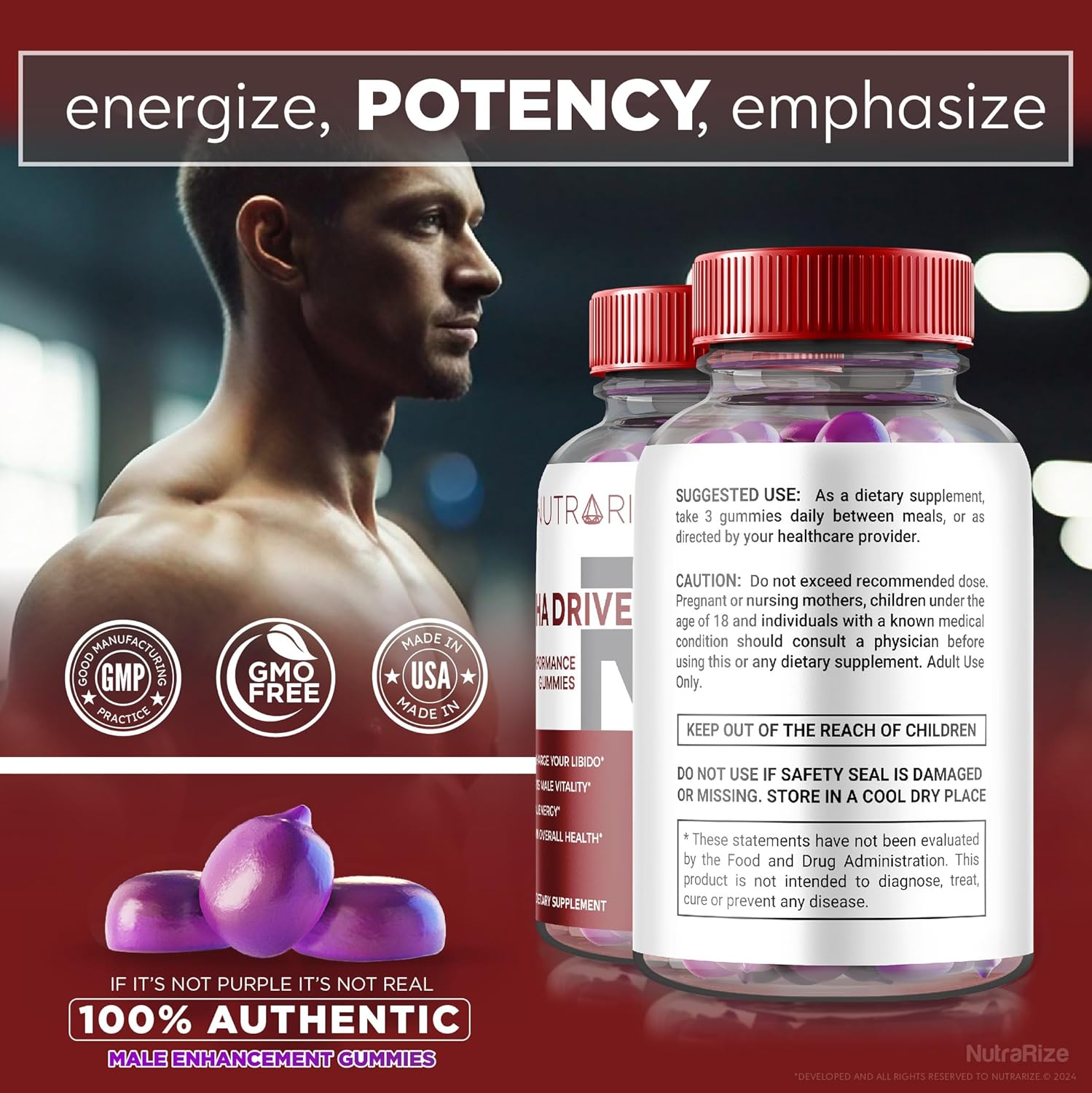 Alpha Drive RX Gummies for Men, Your Daily Supplement to Support Peak Performance and Overall Well-Being, Official Reviews 60 Gummies