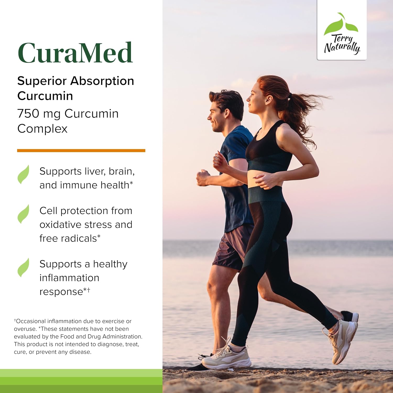 Curamed 750Mg - Antioxidant Supplement for Brain & Heart Health Support - Dietary Supplement with High-Potency Curcumin Complex - Kidney, Liver & Immune Health Support - 120 Softgels