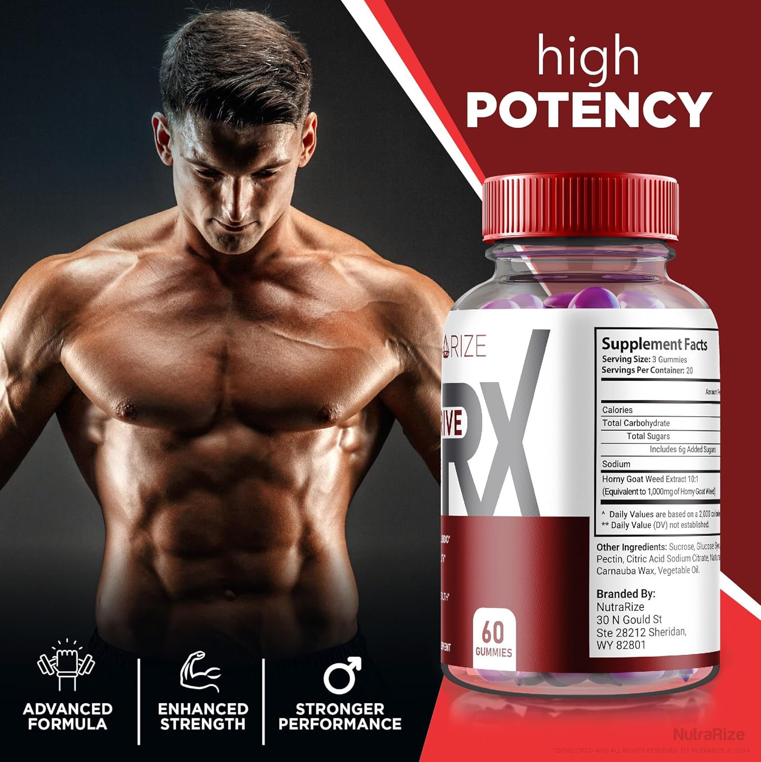 Alpha Drive RX Gummies for Men, Your Daily Supplement to Support Peak Performance and Overall Well-Being, Official Reviews 60 Gummies