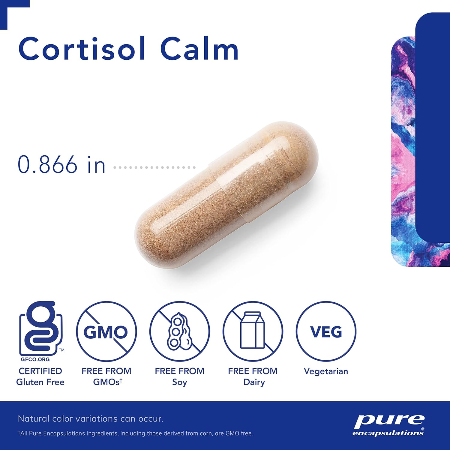Cortisol Calm Supplement - Promotes Cortisol Balance and Relaxation with Ashwagandha and L-Theanine for Restful Sleep - 60 Capsules