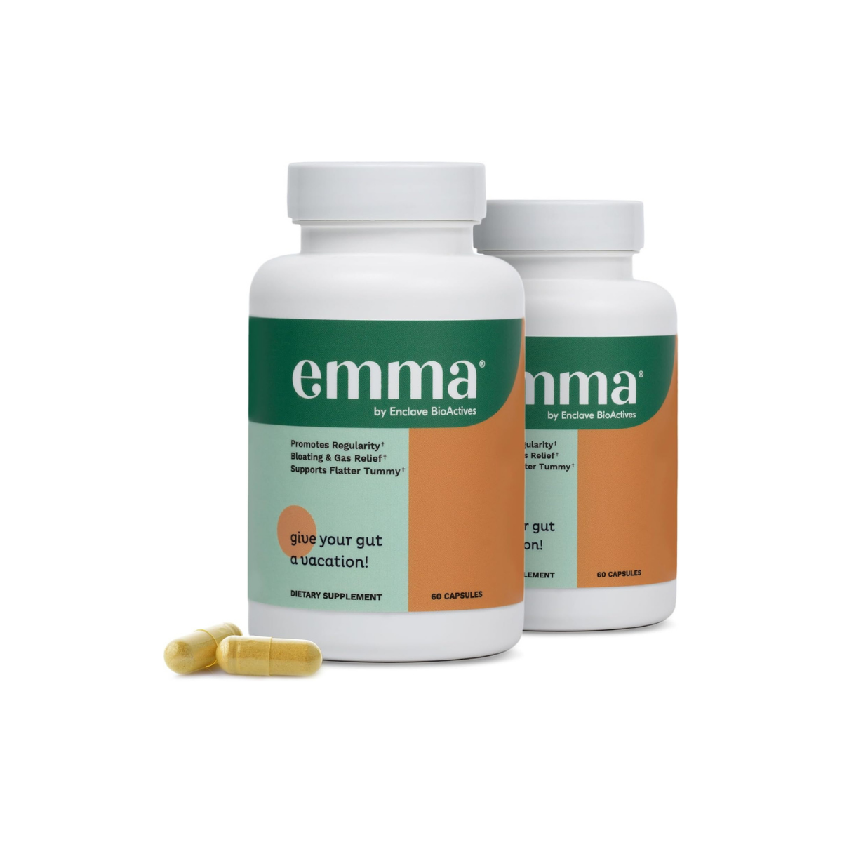 Emma Plant-Based Supplement - 2 Pack (120 Vegan Capsules Total)