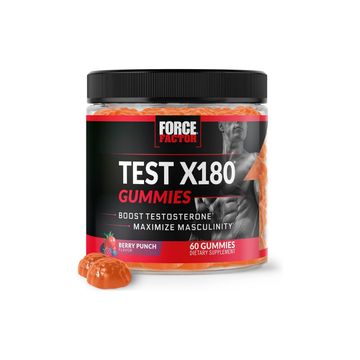 Force Factor X180 Men's Herbal Gummies with Fenugreek & Maca - 60 Count