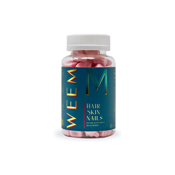 WEEM Hair Skin and Nails Gummies - Supports Healthy Hair - Vegan Biotin Vitamins for Women & Men Supports Faster Hair Growth, Stronger Nails, Healthy Skin, Extra Strength (1)
