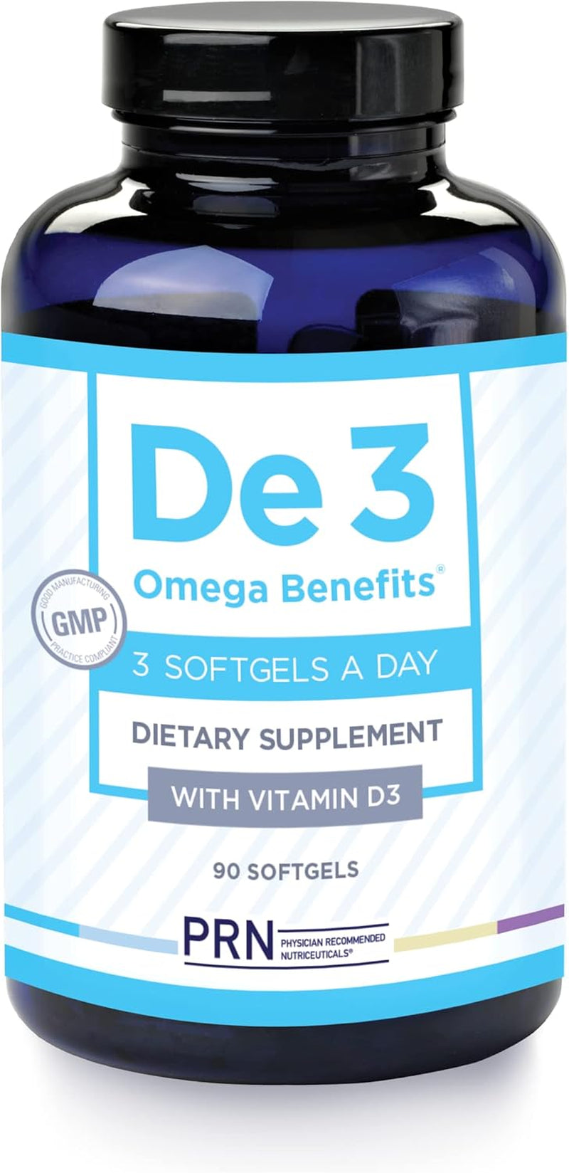 PRN De3 Dry Eye Omega 3 Fish Oil – Support for Dry Eyes - 2240Mg EPA & DHA in Triglyceride Formula – New & Improved-Burpless-1 Serving, 1-Month Supply