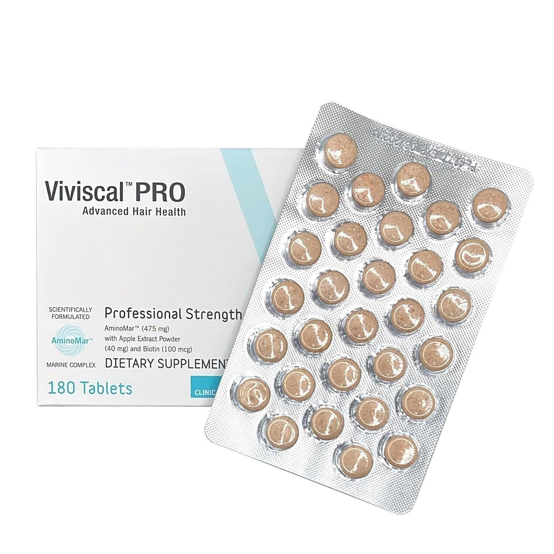 Viviscal Pro Advanced Hair Growth Support Supplement (180 Tablets, Supplement)